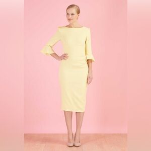 NWOT Pretty Dress Company Boatneck Pencil Dress Sz UK10